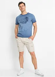 T-shirt med urtvättad look i ekologisk bomull, bonprix
