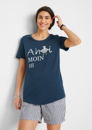 Bomulls-T-shirt med maritimt tryck, bpc bonprix collection