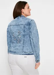 Jeansjacka med broderi, bonprix