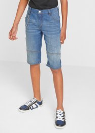 Jeansbermudas för pojkar, smal passform, med nyckelkedja, John Baner JEANSWEAR