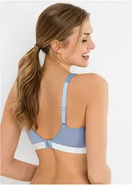 BH utan bygel med ekologisk bomull (2-pack), bonprix