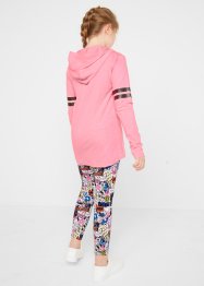 Luvtröja + leggings för flickor (2 delar), bpc bonprix collection