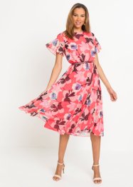 Mellanlång klänning med plissering, BODYFLIRT boutique