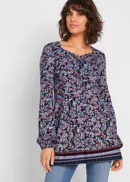 Tunika med blommigt mönster, bonprix
