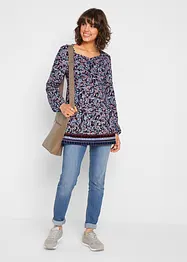 Tunika med blommigt mönster, bonprix