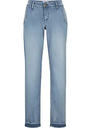 Kort soft stretch jeans i chinosmodell, bonprix