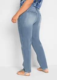 Kort soft stretch jeans i chinosmodell, bonprix