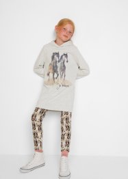 Sweatshirt med huva och leggings (2 delar), bpc bonprix collection