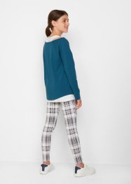 Långärmad topp, linne + leggings för flickor (3-delat set), bpc bonprix collection