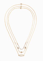 Set med halsband prydda med zirkonstenar (3 delar), bpc bonprix collection