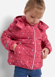 Mönstrad quiltad jacka med avtagbar huva, för flickor, bpc bonprix collection