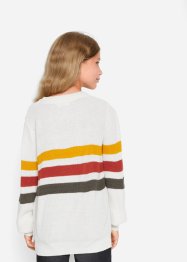 Stickad tröja med ränder, för flickor, bpc bonprix collection