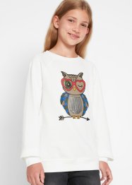 Sweatshirt med paljetter, för flickor, bpc bonprix collection