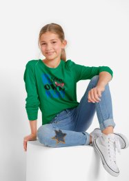 Långärmad T-shirt för flickor (3-pack), bpc bonprix collection