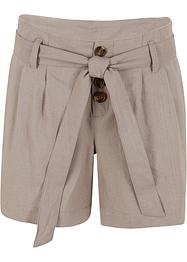 Shorts med knappslå och knytband, bpc bonprix collection