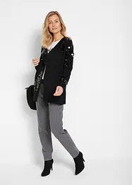 Cardigan med paljetter, bonprix