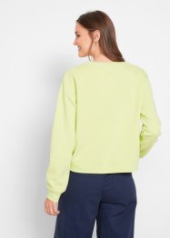Sweatshirt med kontrastfärgade detaljer, croppad, bpc bonprix collection