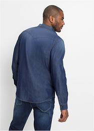 Jeansskjorta, långärmad, smal passform, John Baner JEANSWEAR