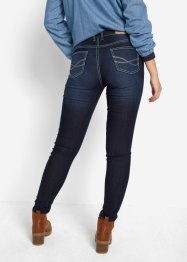 Slim Jeans Mid Waist, kontrastfärgade sömmar, bonprix