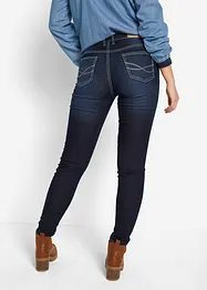 Slim Jeans Mid Waist, kontrastfärgade sömmar, bonprix