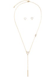 Smyckesset förädlat med zirkonia (3 delar), bpc bonprix collection
