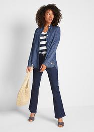 Stretchjeans i ekologisk bomull, bootcut, John Baner JEANSWEAR