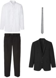 4 delad kostym: kavaj, byxor, skjorta, slips, bpc selection