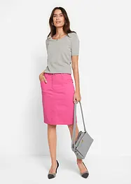 Jeanskjol med stretch, bonprix