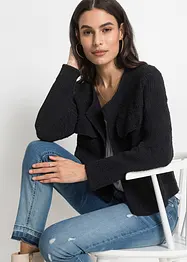 Grovstickad cardigan, bonprix