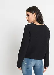 Grovstickad cardigan, bonprix