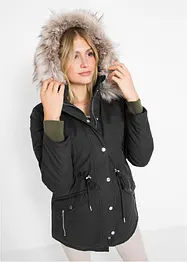 Varm parkas, fodrad, bonprix