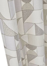 Förkortningsbar gardinlängd med grafiskt mönster (1-pack), bpc living bonprix collection