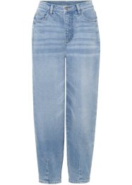 Paperbag-jeans i ekologisk bomull, RAINBOW