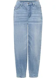 Wide Leg jeans med hög midja, ekologisk bomull, bonprix