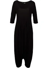 Jumpsuit med harembyxa, halvlång ärm, bonprix