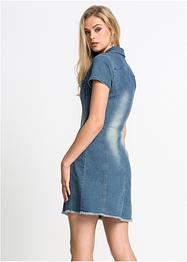 Jeansklänning med knappar, RAINBOW