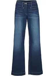 Wide Leg Jeans Mid Waist, med bekväm midja, bonprix