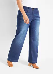 Wide Leg Jeans Mid Waist, bonprix