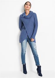 Stickad tröja med knappar, BODYFLIRT boutique