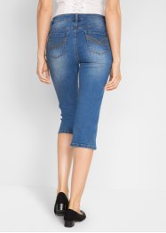 Folkdräktsinspirerade jeans med broderi, 3/4-längd, bpc bonprix collection