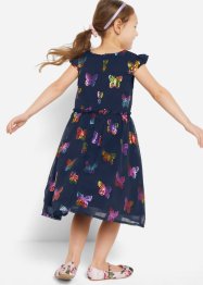 Festlig fjärilsmönstrad chiffongklänning för flickor, bpc bonprix collection