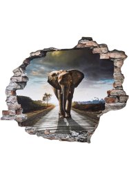 3D-väggdekaler med elefant, bpc living bonprix collection