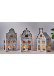 Värmeljushållare i form av hus (3 delar), bpc living bonprix collection