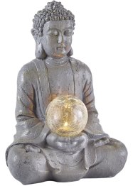 Soldriven dekorationslampa Buddha med lysande klot, bpc living bonprix collection