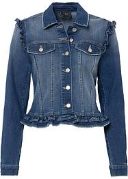 Jeansjacka med volanger, BODYFLIRT
