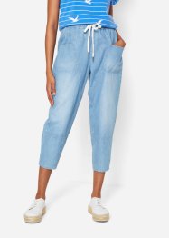 O-formade jeans med stora fickor och bekväm midja, 7/8-längd, bpc bonprix collection