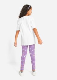 Oversized T-shirt och leggings för flickor (2-delat set), bpc bonprix collection