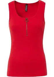 Ribbstickat linne av ren bomull, bonprix