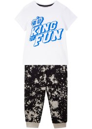 T-shirt + joggingbyxa för pojkar (2 delar), bpc bonprix collection