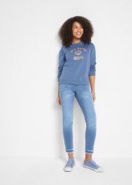 Supermjuka jeans i 7/8-längd, bonprix